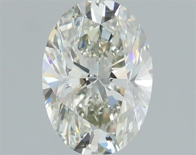 Oval Fancy Light Yellow Gray Natural Diamond 0.7ct VS1 loose diamond