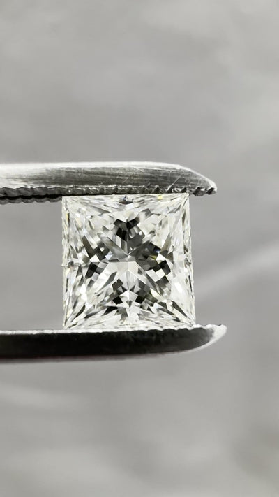 Princess Natural Diamond 0.63ct I VVS1