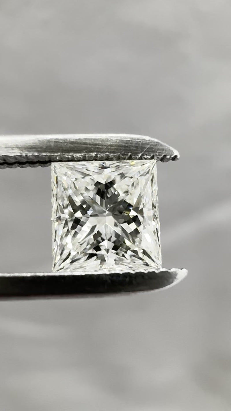 Princess Natural Diamond 0.63ct I VVS1