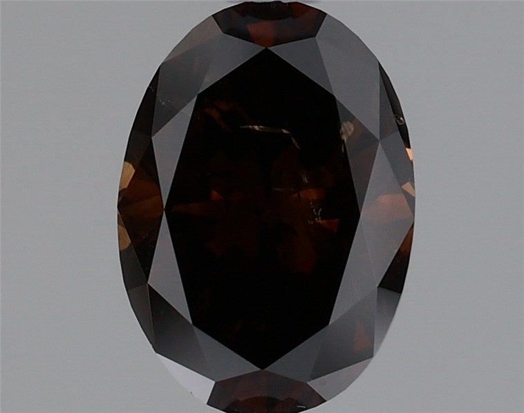 Oval Fancy Dark Brown Natural Diamond 1.65ct loose diamond