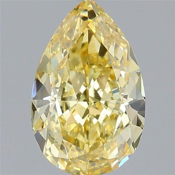 Pear Fancy Vivid Yellow Lab-grown Diamond 2.05ct VVS2 loose diamond