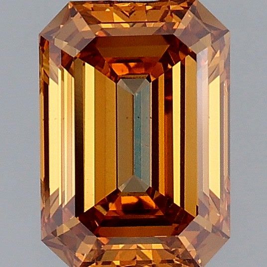 Emerald Fancy Vivid Brownish Orange Lab-grown Diamond 1.58ct VS1 loose diamond