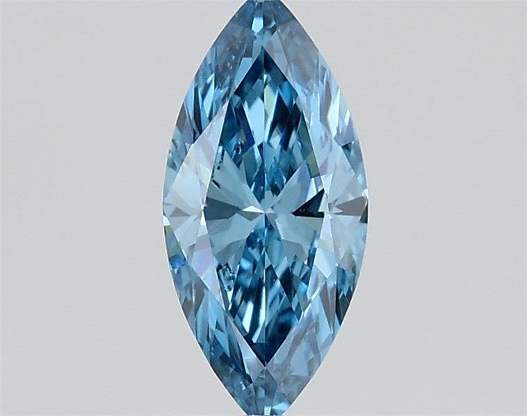 Marquise Fancy Vivid Blue Lab-grown Diamond 0.4ct VS1 loose diamond