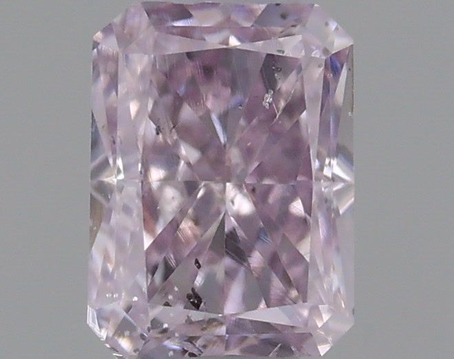 Radiant Fancy Pink Purple Natural Diamond 0.28ct SI2 loose diamond