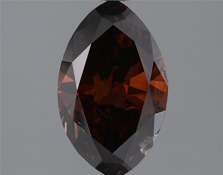 Marquise Fancy Dark Orangey Brown Natural Diamond 1.23ct loose diamond