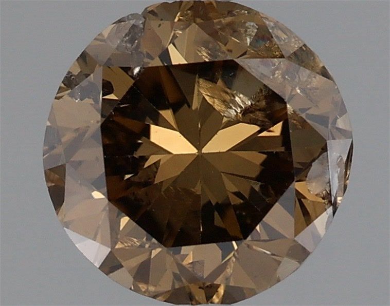Round Fancy Dark Yellowish Brown Natural Diamond 1.45ct loose diamond