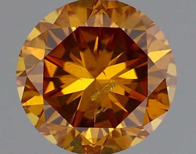 Round Fancy Deep Brownish Yellowish Orange Natural Diamond 0.32ct loose diamond