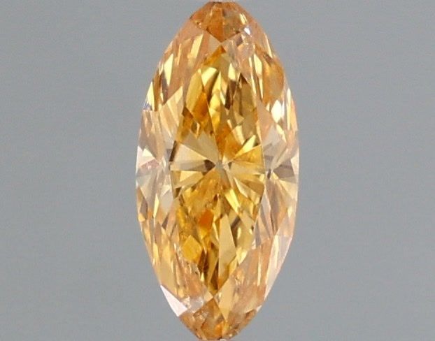 Marquise Fancy Intense Yellow Orange Natural Diamond 0.12ct loose diamond