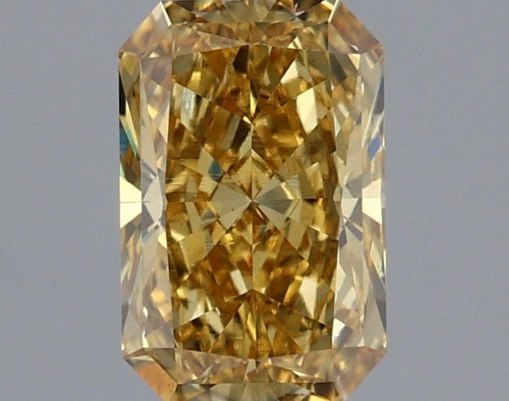 Radiant Fancy Vivid Yellow Lab-grown Diamond 1.05ct VS2 loose diamond