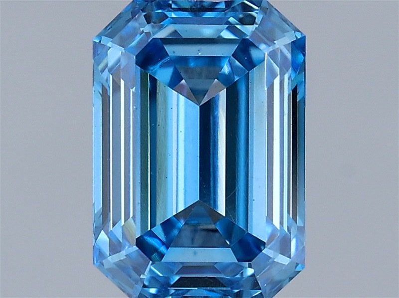 Emerald Fancy Vivid Blue Lab-grown Diamond 0.7ct VS2 loose diamond