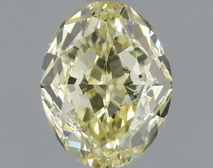 Oval Fancy Light Yellow Natural Diamond 1.01ct VS1 loose diamond