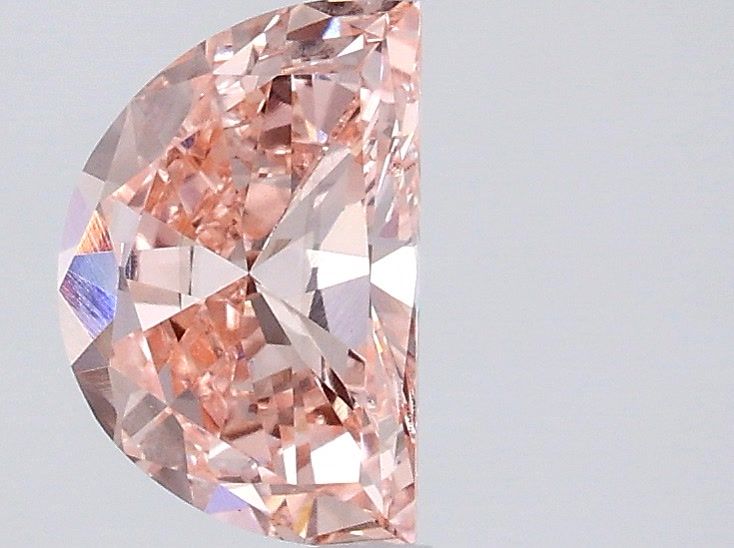 Half Moon Fancy Intense Pink Lab-grown Diamond 1.07ct VS1 loose diamond