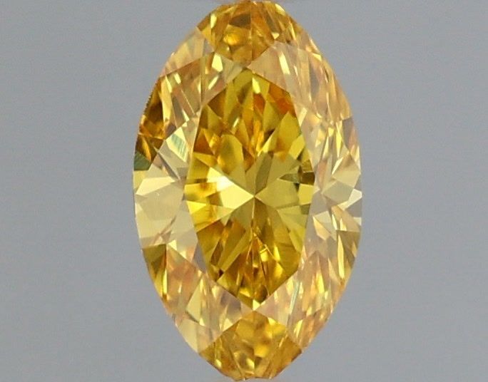 Marquise Fancy Vivid Yellow Orange Natural Diamond 0.24ct loose diamond