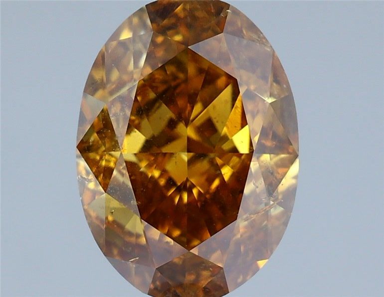 Oval Fancy Deep Brown Orange Natural Diamond 2.01ct I1 loose diamond