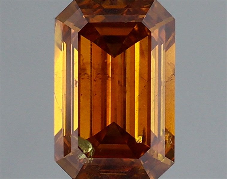 Emerald Fancy Deep Brownish Yellowish Orange Natural Diamond 1.04ct I1 loose diamond