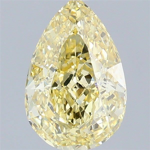 Pear Fancy Intense Yellow Lab-grown Diamond 1.53ct VS2 loose diamond