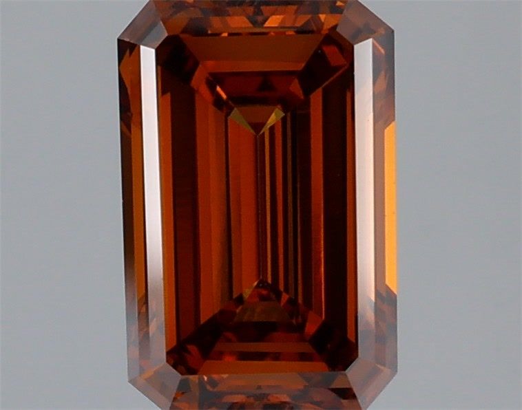 Emerald Fancy Deep Brownish Orange Lab-grown Diamond 2.14ct VVS2 loose diamond