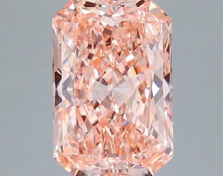 Radiant Fancy Vivid Pink Lab-grown Diamond 3.55ct VS1 loose diamond