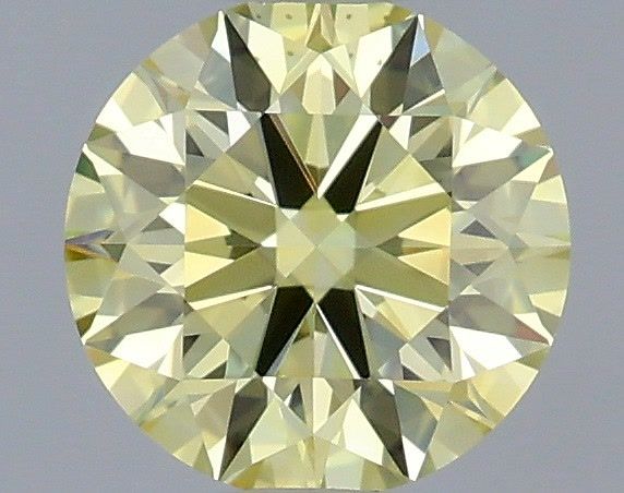 Round Fancy Yellow Lab-grown Diamond 0.67ct VS2 loose diamond