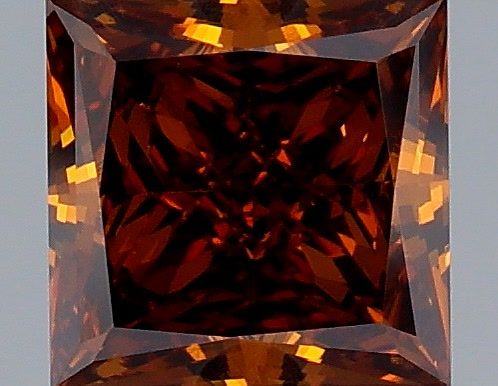 Princess Fancy Deep Orange Lab-grown Diamond 1.09ct VS1 loose diamond