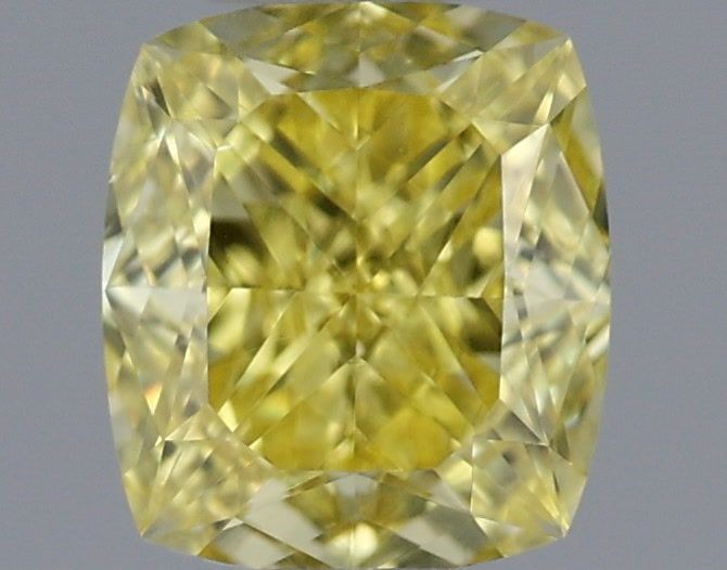 Cushion Fancy Intense Yellow Natural Diamond 0.27ct SI1 loose diamond