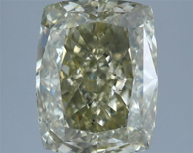 Cushion Fancy Dark Brown Greenish Yellow Natural Diamond 2.02ct SI1 loose diamond