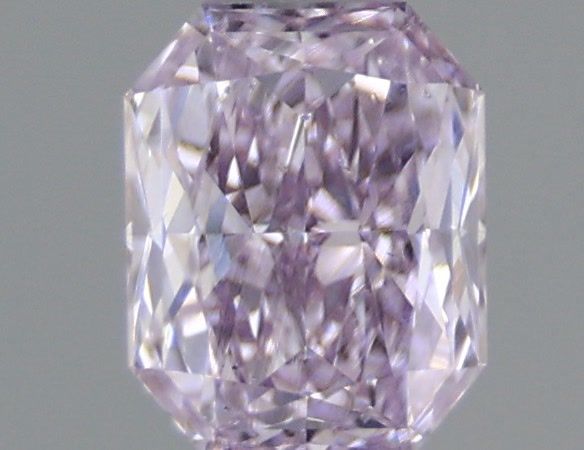 Radiant Fancy Pinkish Purple Natural Diamond 0.31ct SI2 loose diamond