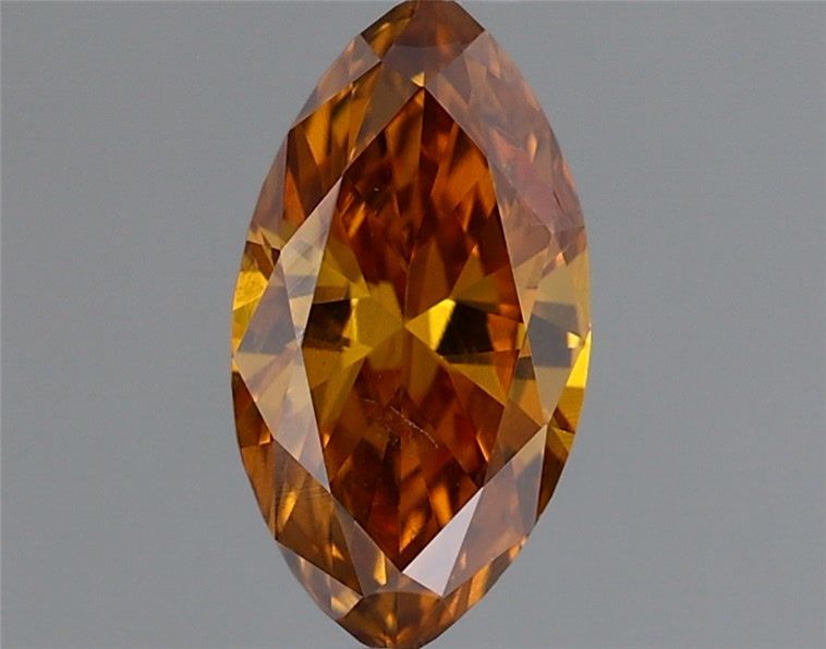 Marquise Fancy Deep Brownish Yellowish Orange Natural Diamond 0.24ct loose diamond