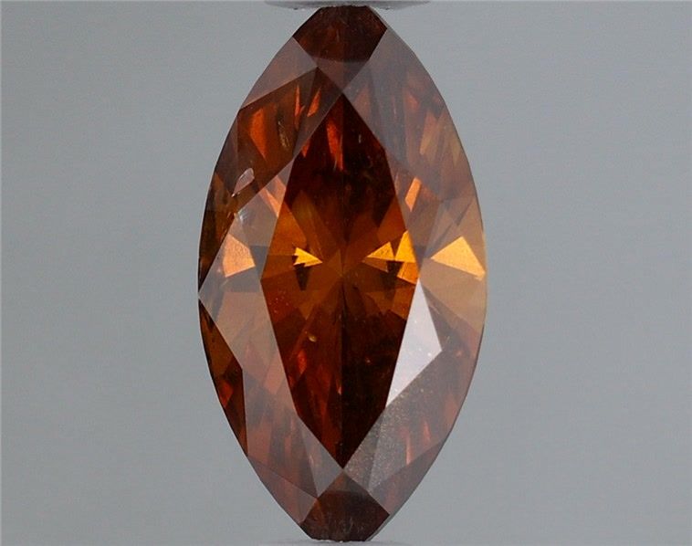 Marquise Fancy Deep Brown Orange Natural Diamond 0.5ct loose diamond