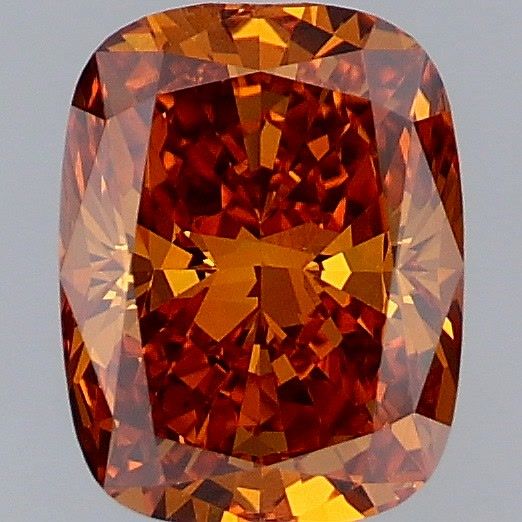 Cushion Fancy Deep Orange Lab-grown Diamond 1.01ct VS1 loose diamond