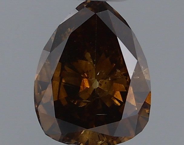 Pear Fancy Dark Brown Natural Diamond 0.36ct loose diamond