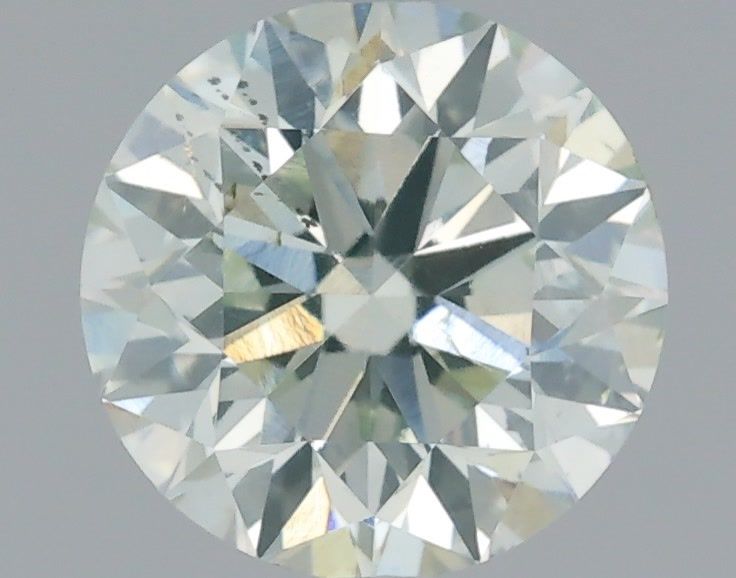 Round Fancy Light Green Natural Diamond 0.9ct SI1 loose diamond