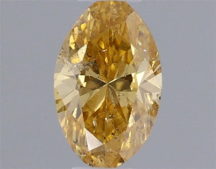 Marquise Fancy Intense Orange Yellow Natural Diamond 0.24ct loose diamond
