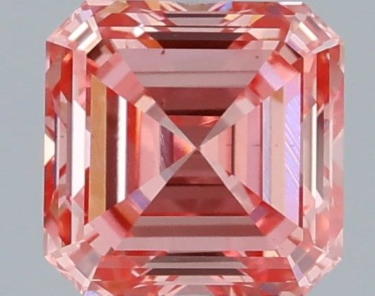 Asscher Fancy Vivid Pink Lab-grown Diamond 1.04ct VS1 loose diamond
