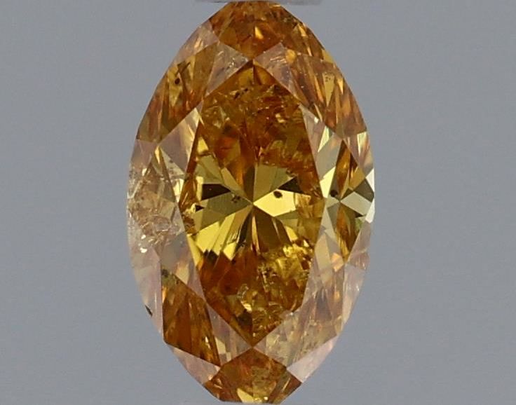 Marquise Fancy Vivid Yellow Orange Natural Diamond 0.28ct loose diamond