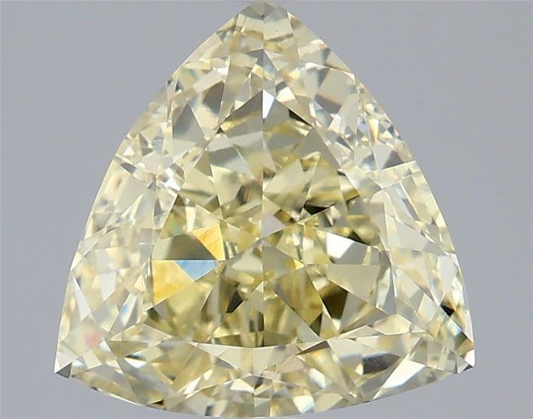 Triangular Fancy Yellow Lab-grown Diamond 3.07ct VVS2 loose diamond