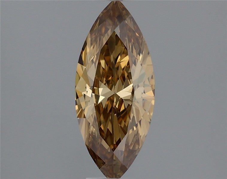 Marquise Fancy Brown Yellow Natural Diamond 0.54ct loose diamond