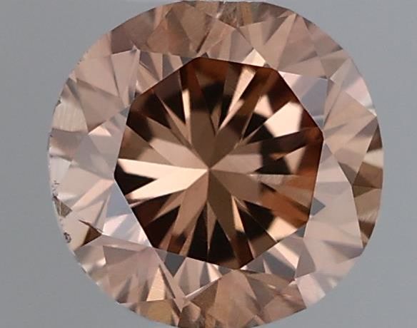 Round Fancy Deep Brown Pink Natural Diamond 0.29ct VS2 loose diamond