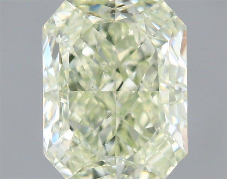 Radiant Fancy Light Yellow Green Natural Diamond 1.51ct SI1 loose diamond