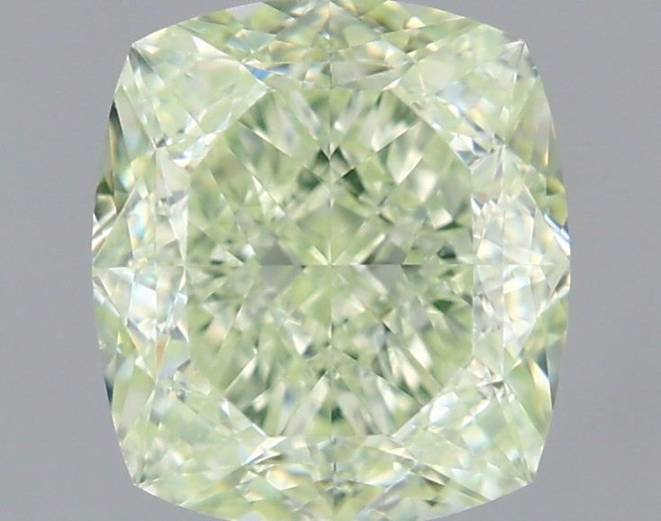 Cushion Fancy Light Yellowish Green Natural Diamond 1.39ct VS1 loose diamond
