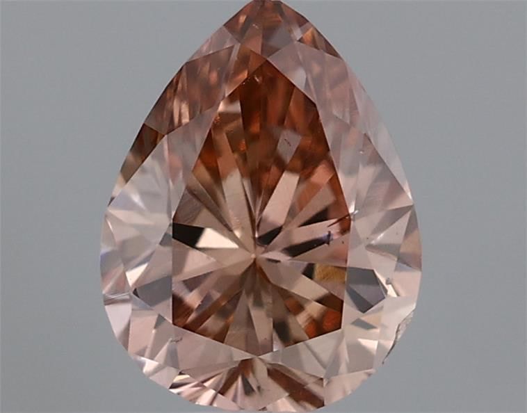 Pear Fancy Deep Brown Pink Natural Diamond 0.38ct SI1 loose diamond