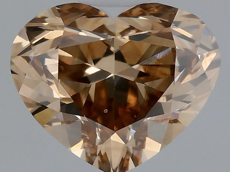 Heart Brown Natural Diamond 0.99ct SI1 loose diamond