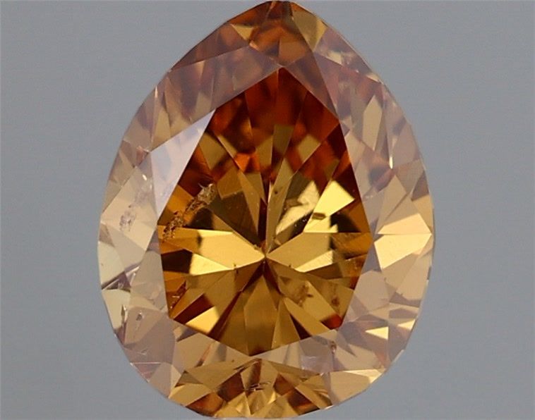 Pear Fancy Deep Brownish Yellowish Orange Natural Diamond 0.47ct loose diamond