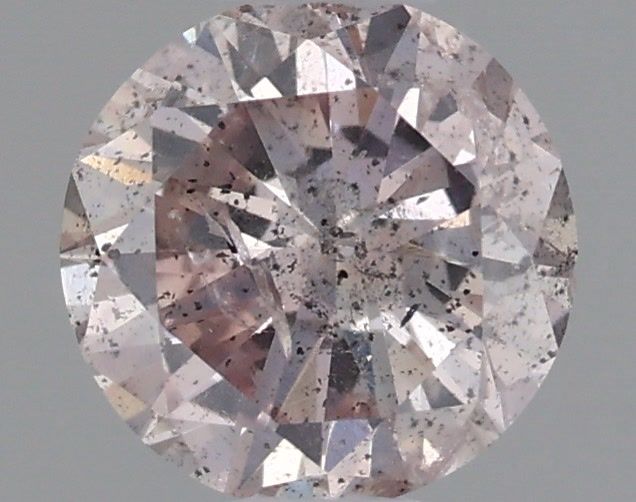 Round Fancy Brown Purple Natural Diamond 0.45ct loose diamond