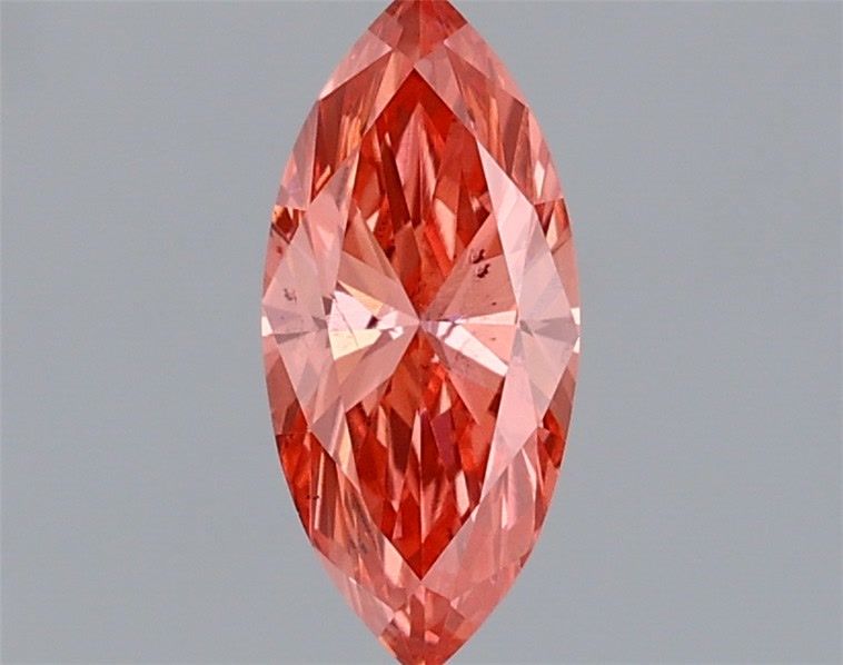 Marquise Fancy Vivid Pink Lab-grown Diamond 0.5ct SI1 loose diamond