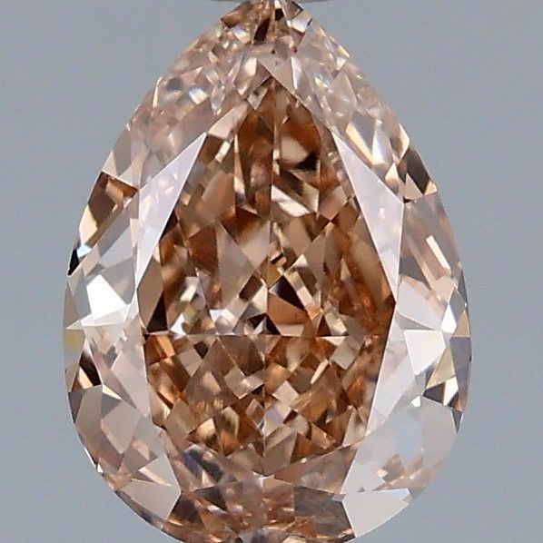 Pear Fancy Light Brown Lab-grown Diamond 1.21ct VVS2 loose diamond