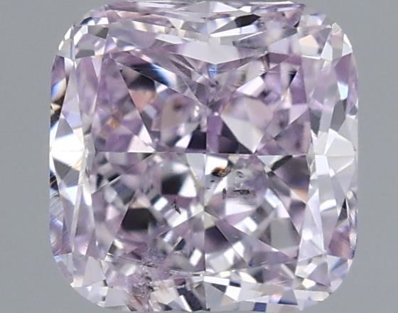 Cushion Fancy Pink Purple Natural Diamond 0.42ct SI2 loose diamond