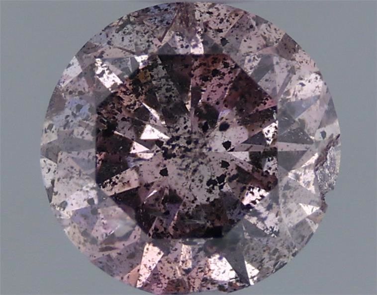 Round Fancy Brownish Purple Pink Natural Diamond 0.49ct loose diamond