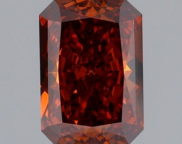 Radiant Fancy Deep Orange Lab-grown Diamond 1ct VS1 loose diamond