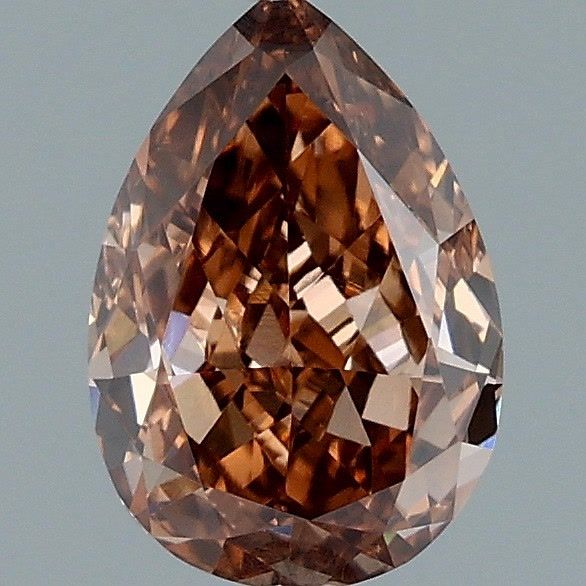 Pear Fancy Brown Lab-grown Diamond 0.78ct VVS2 loose diamond